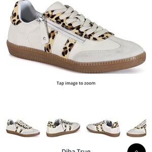 Sneakers, Diba True, Sz 9.5, tan,brown leather